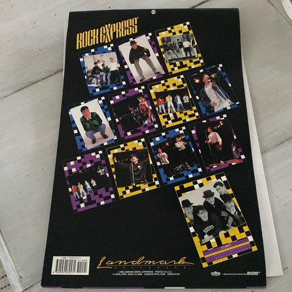 1990 New Kids on the Block Wall Calendar Collectible - Picture 3 of 11